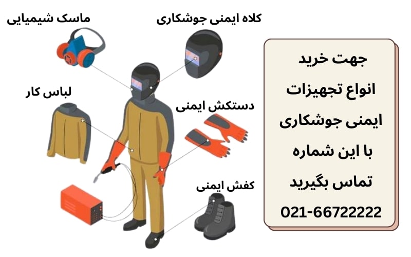 لیست کامل تجهیزات ایمنی فردی در جوشکاری