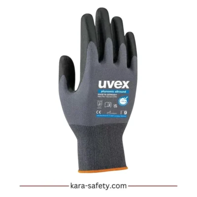 دستکش ایمنی کف مواد uvex مدل phynomic allround